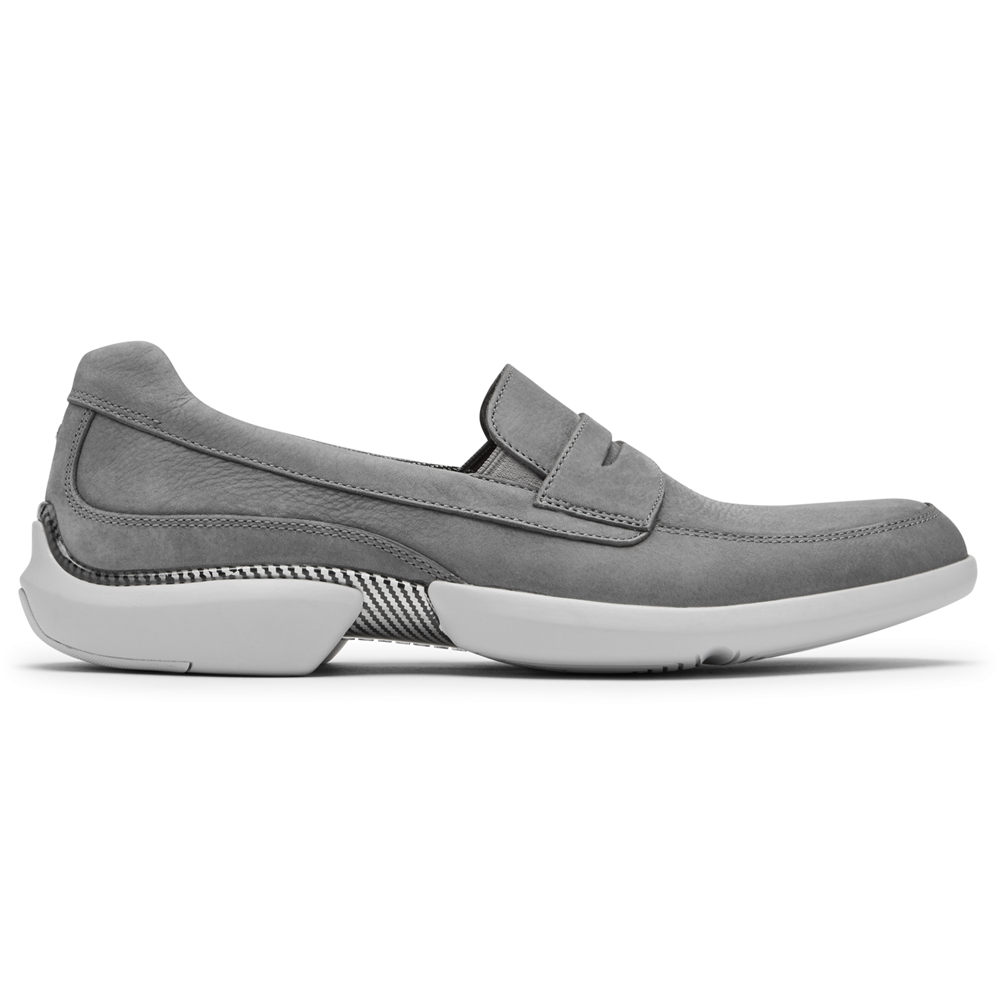 Rockport Loafers For Mens Grey - Total Motion Advance Penny - XQ6537481